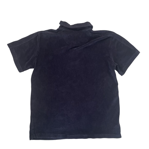 Quince Organic Cotton Terry Polo Shirt Deep Navy Short Sleeve | Mens Medium - Picture 4 of 5